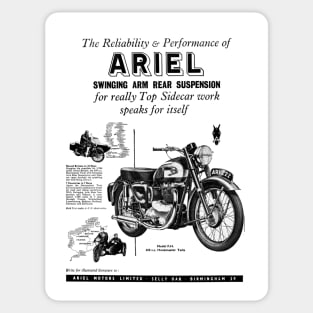 Vintage Ariel Motorbike Advert Sticker